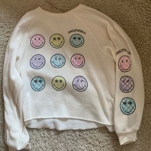 Preppy smiley face sweatshirt